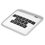 Periodic
 Table
 Writer  iPad Sleeves