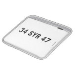 34 SYR 47  iPad Sleeves