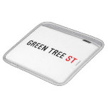 Green Tree  iPad Sleeves