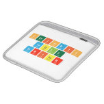 Periodic
 Table
 Writer  iPad Sleeves