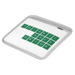 Periodic
 Table
 Writer  iPad Sleeves