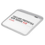 Toseland Properties New Square  iPad Sleeves