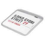 Ildiko Gyori Street  iPad Sleeves