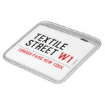 Textile Street  iPad Sleeves