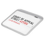 COURT OF APPEAL STREET  iPad Sleeves