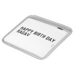 Happy birth day  Ragav  iPad Sleeves