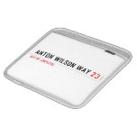 Anton Wilson Way  iPad Sleeves