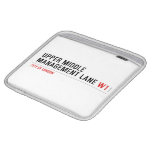 Upper Middle Management Lane  iPad Sleeves