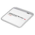 Designated Shitting Street  iPad Sleeves