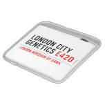 LONDON city genetics  iPad Sleeves