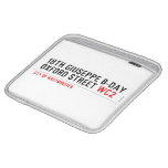 18th Giuseppe B-Day OXFORD STREET  iPad Sleeves