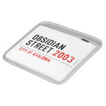 Obsidian Street  iPad Sleeves