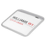 WILLIAMS  iPad Sleeves