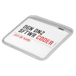 DGN DNZ SFTWR  iPad Sleeves