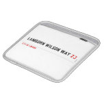 Lamborn Wilson Way  iPad Sleeves