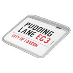 PUDDING LANE  iPad Sleeves