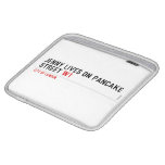 Jenny lives on pancake Street  iPad Sleeves