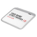 Your Name StreetBariga  iPad Sleeves