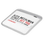 Aleia Mccalman Street  iPad Sleeves