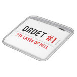 ORDET  iPad Sleeves