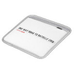 one way road to ratsille crib   iPad Sleeves