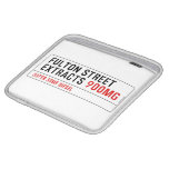 Fulton street Extracts  iPad Sleeves