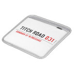 TITCH ROAD  iPad Sleeves
