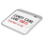 Candy Cane Lane  iPad Sleeves