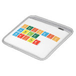 Periodic
 Table
 Writer  iPad Sleeves
