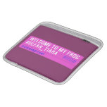 WELCOME TO MY FROG #ULFAH_TIARA     iPad Sleeves