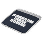 Periodic
 Table
 Writer  iPad Sleeves