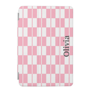 Ipad Smart Case - Checker Board - Light Pink