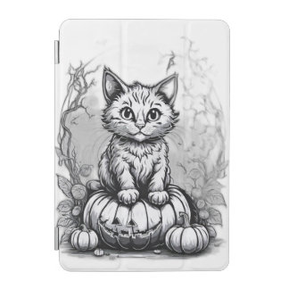 iPad Smart Cover Halloween Cat Black & White