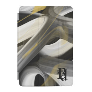 iPad Smart Cover Trend Abstract Black White Gold