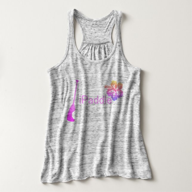 iPaddle Hibiscus Tank Top (Design Front)