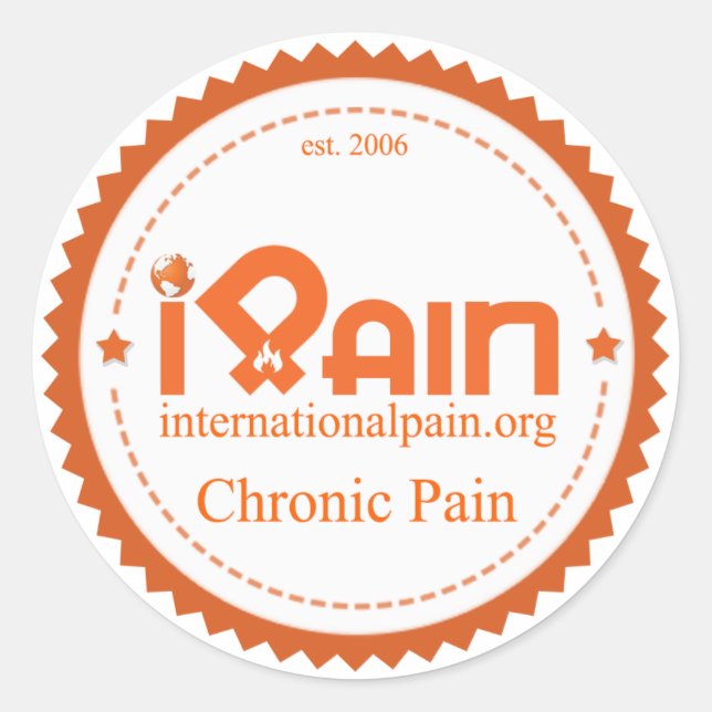iPain Chronic Pain Sticker (Front)