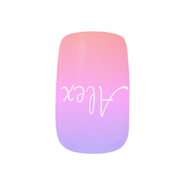 Ipanema Aqua Nail Art Decals (Left Thumb)