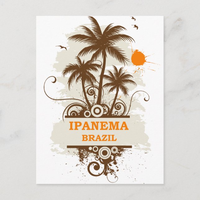 Ipanema Brazil Postcard (Front)