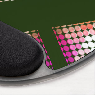 Ipanema color style in repeated buttons and shapes gel mouse pad