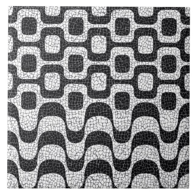 Ipanema / Copacabana Boardwalk Ceramic Tile (Front)