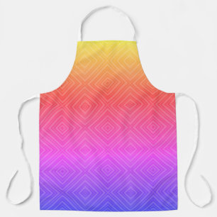 Ipanema Rainbow Hypnotic Diamond Modern Pop Art Apron