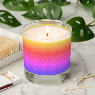Ipanema Rainbow Hypnotic Diamond Modern Pop Art  Scented Candle