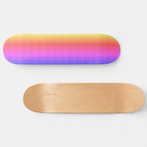 Ipanema Rainbow Hypnotic Diamond Modern Pop Art  Skateboard