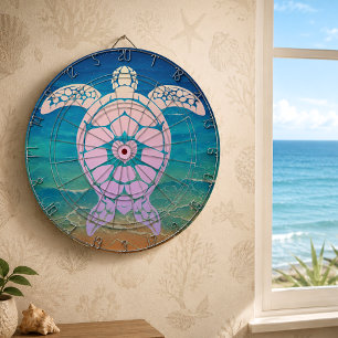 Ipanema Sea Turtle Ocean Blue Beach House Dart Board