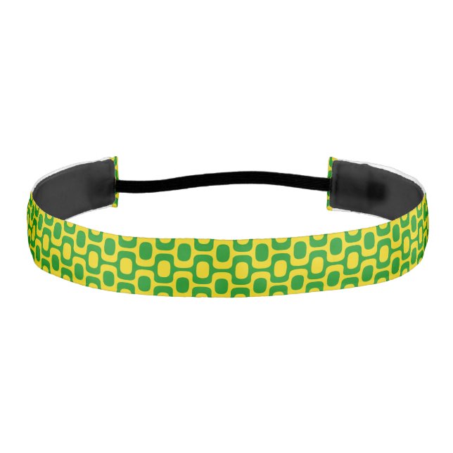 Ipanema Sidewalk Pattern, Beach Pattern, Brazil Athletic Headband (Front)