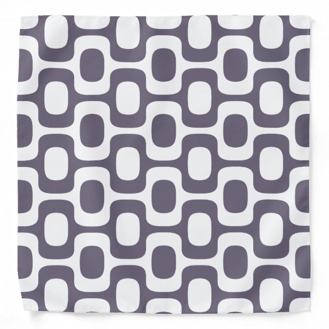 Ipanema Sidewalk Pattern, Beach Pattern, Brazil Bandana (Front)