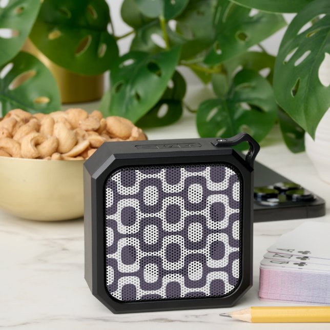 Ipanema Sidewalk Pattern, Beach Pattern, Brazil Bluetooth Speaker (Insitu(Table))