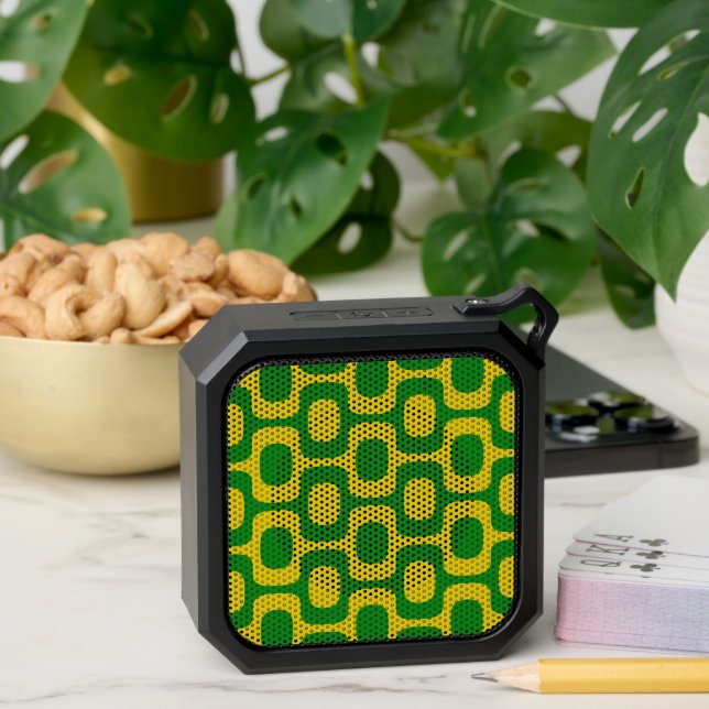 Ipanema Sidewalk Pattern, Beach Pattern, Brazil Bluetooth Speaker (Insitu(Table))