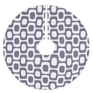 Ipanema Sidewalk Pattern, Beach Pattern, Brazil Brushed Polyester Tree Skirt