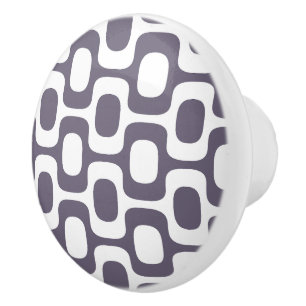 Ipanema Sidewalk Pattern, Beach Pattern, Brazil Ceramic Knob